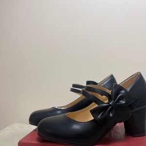 Women’s Bow Heels Mary Jane Shoes